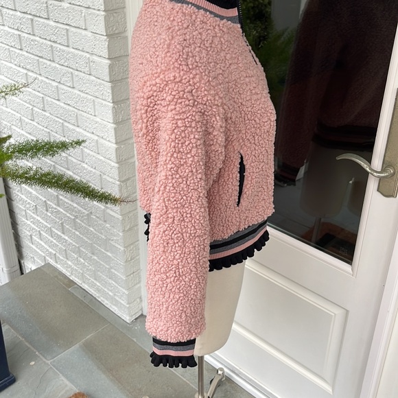 Urban Savage Pink / Black Sherpa Jacket - Picture 10 of 12